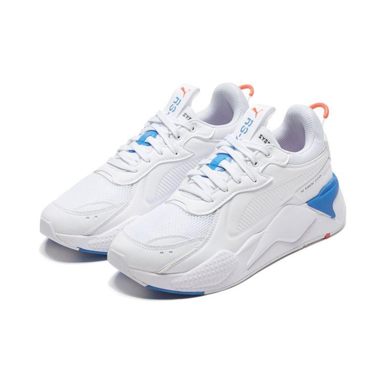 Puma Rs-X Master Fabric Sports Wear Resistant Retro Mid-Top Lifestyle Casual Shoes Unisex Casual Shoes White Blue 371870-02
