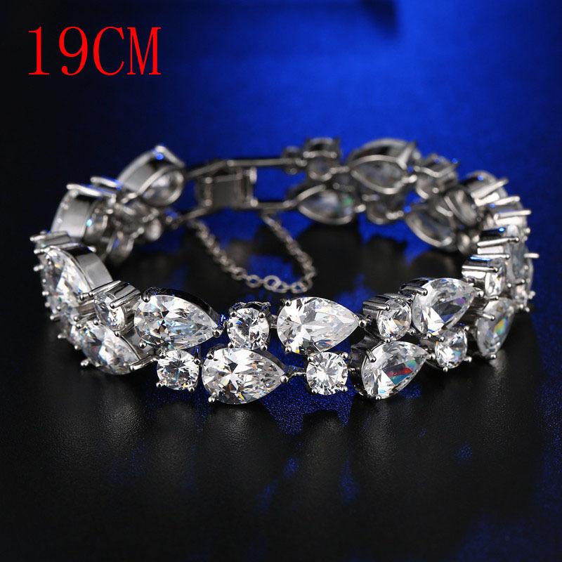 

European and american style bracelet fashion crystal mona lisa colorful aaa cubic zirconia bracelet