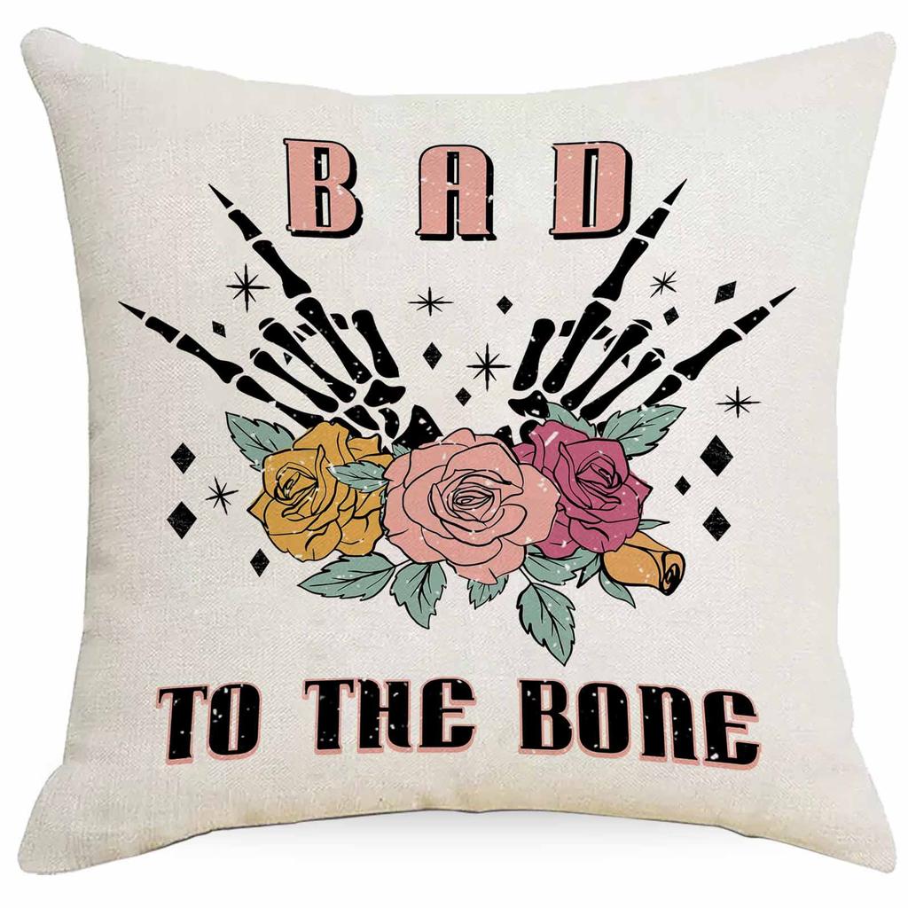 Western Summer Butterfly Bee Flower Pillowcase Home Sofa Cushion Pillowcase Decoration