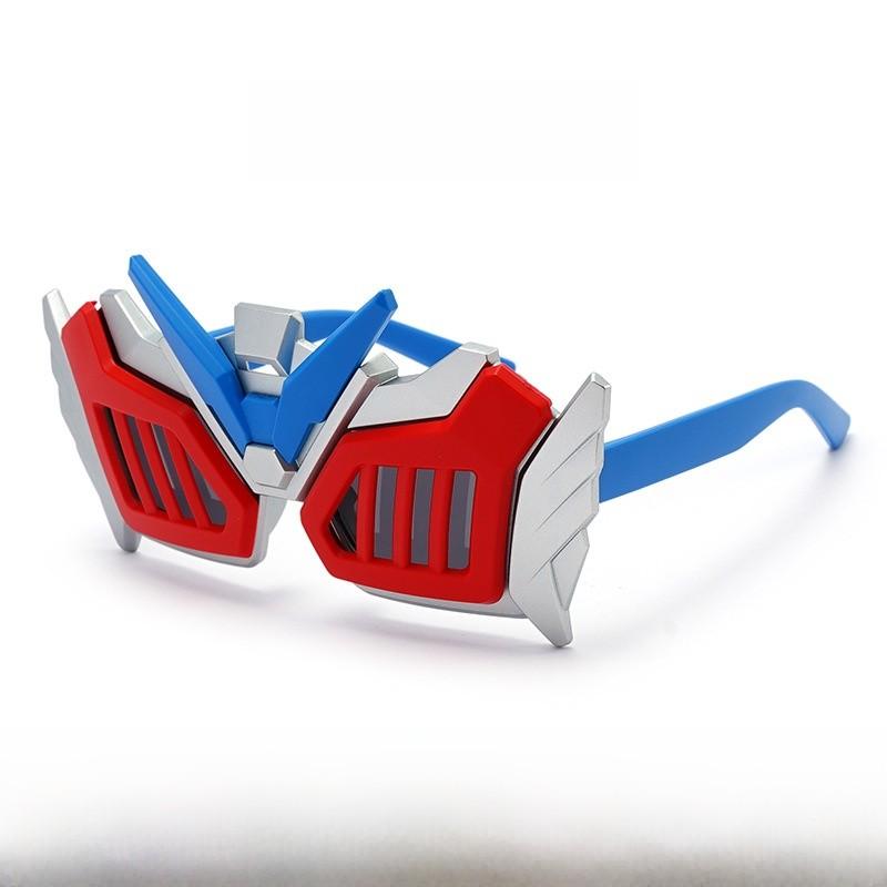 Kids Cartoon Mecha Warrior Sunglasses With Uv400 Protection And Fullframe Design For Travel And Events