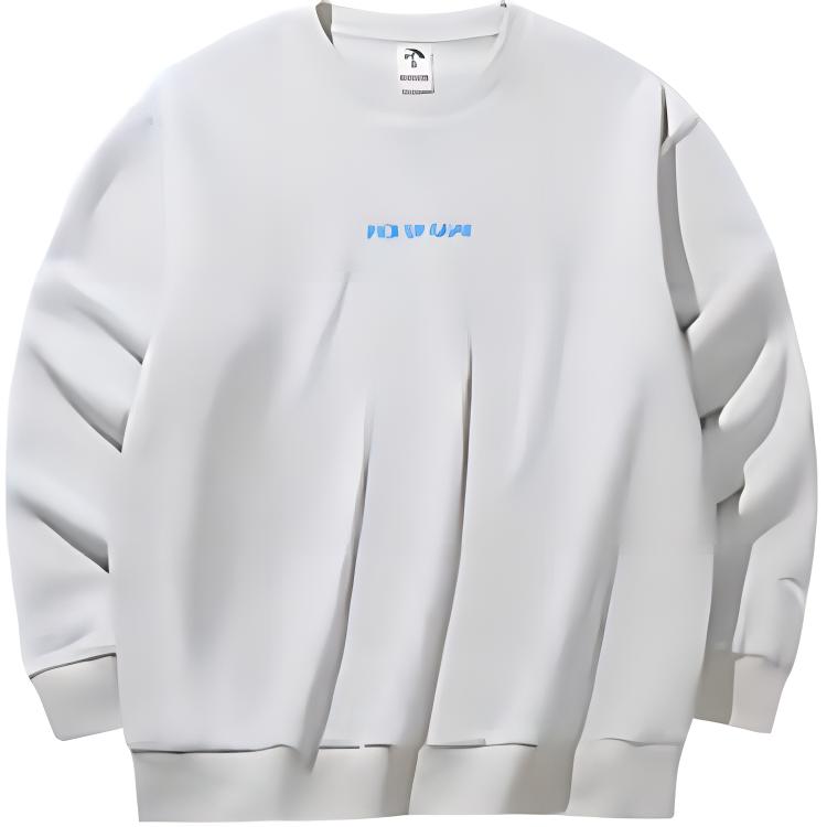 

Anta Basketball Series Letter Print Loose Sports Sweatshirt Unisex Sweatshirt Beach-Gray 972441708-1 M