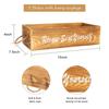 Double-sided Letter Wooden Storage  Box With Rope Household Decorative Ornaments