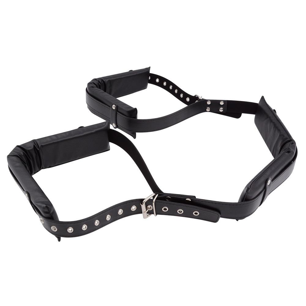 SM Split Leg Handcuffs Bed Binding Belly Band Couple Training Sexy Sex Toy Adult Sex Auxiliary Supplies