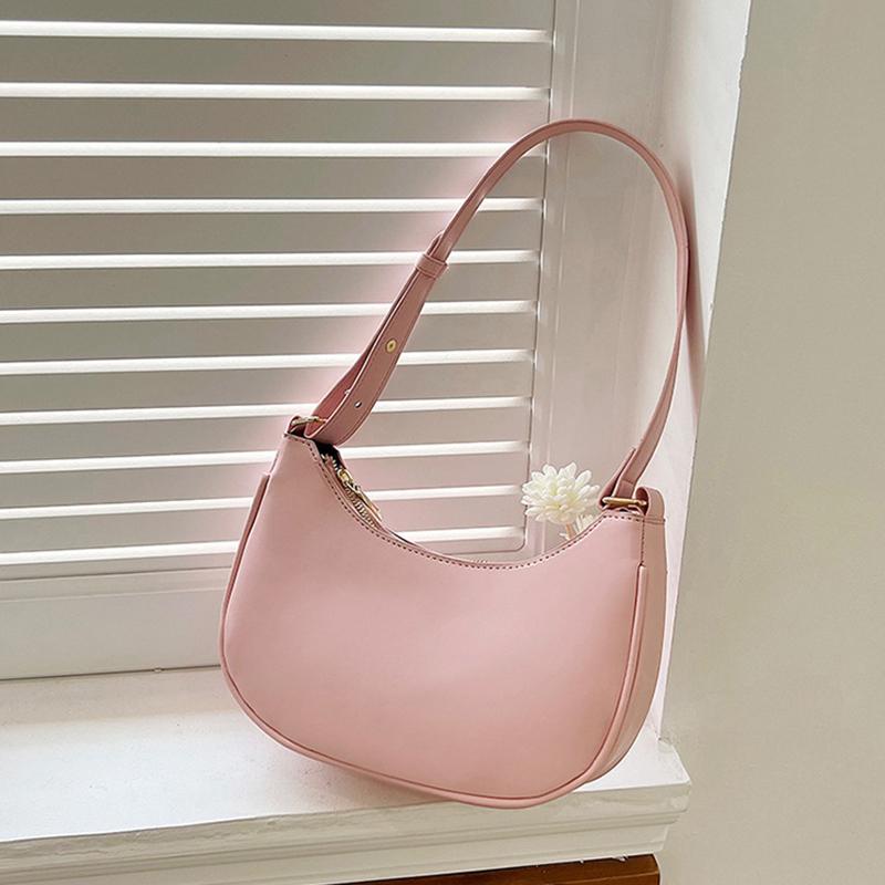 Women PU Leather Shoulder Bag Personalized Fashion Daily Shoulder Handbag Underarm Pouch for Women