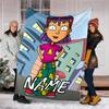 Personalized Custom Name Blanket - Hey Arnold Print Design,Blanket for Sofa,Bed,Travel,Camping - Soft and Warm, Great Gift