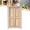 1:12 Dollhouse Miniature Wooden Wardrobe Simulated Furniture Model Toy Accessory