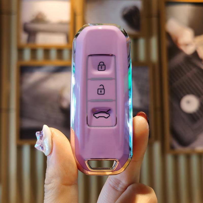 Baojun Car Key Case for Models 510, 730, 530, 560, 360, E200/E100, 310W, Wuling Mini - Female Design