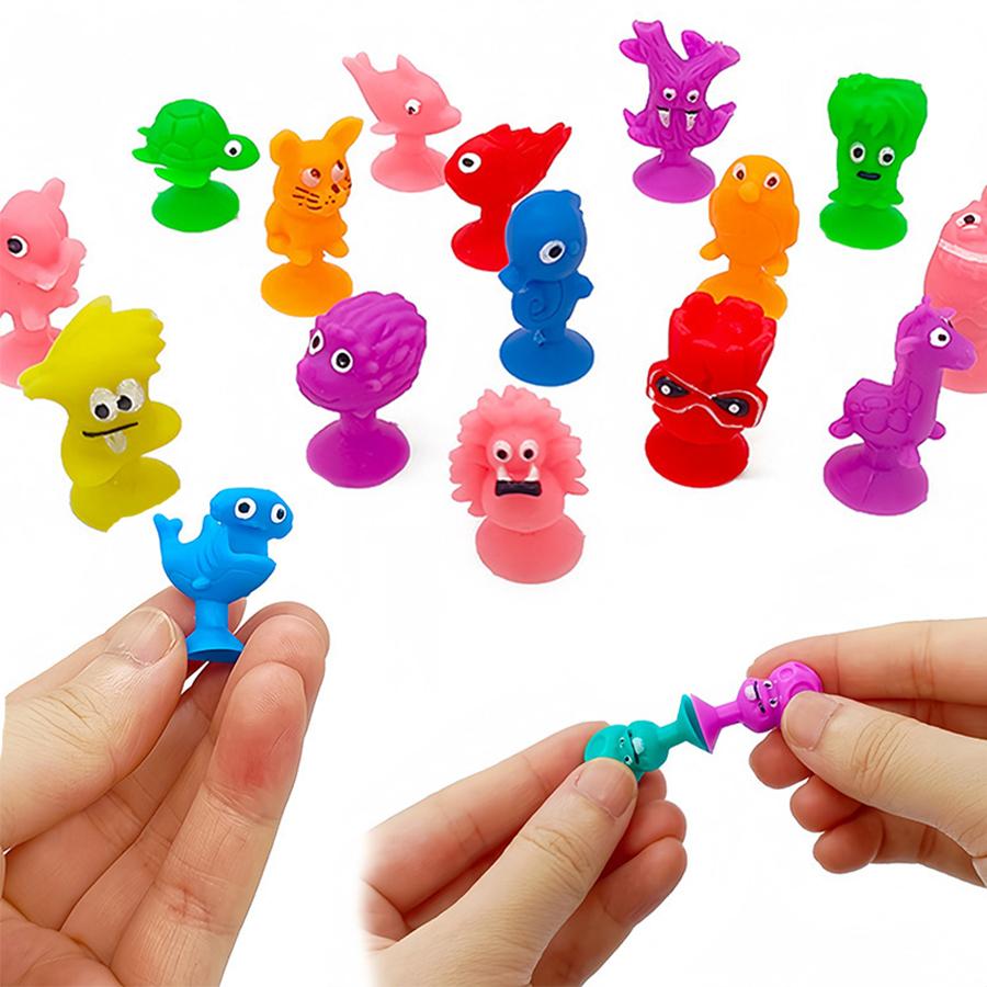 18/36pcs Mini Suction Cup Doll Multistyle Monsters Themed Birthday Gift Home Decoration Car Office Desk Ornaments XJM