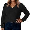 Women's Fashion Long Sleeve Ribbed Elegant Commuting And Casual Top