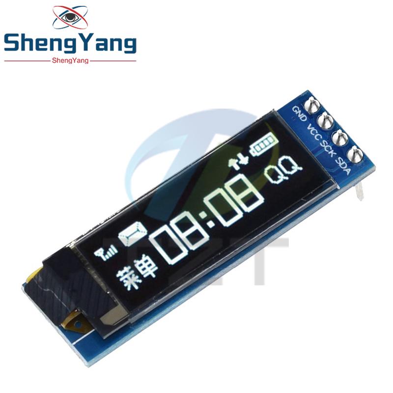 TZT 0.91 inch OLED module 0.91" white blue OLED 128X32 OLED LCD LED Display Module 0.91" IIC Communicate