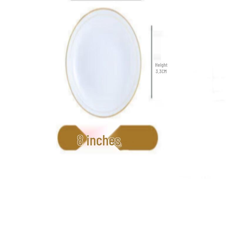 Jingdezhen Hand-Painted Ceramic Soup Plate Set