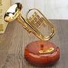 Retro Classical Instrument Music Box Nordic simulation Rotating Music Box Handicraft Guitar Model Ornaments Birthday Gift