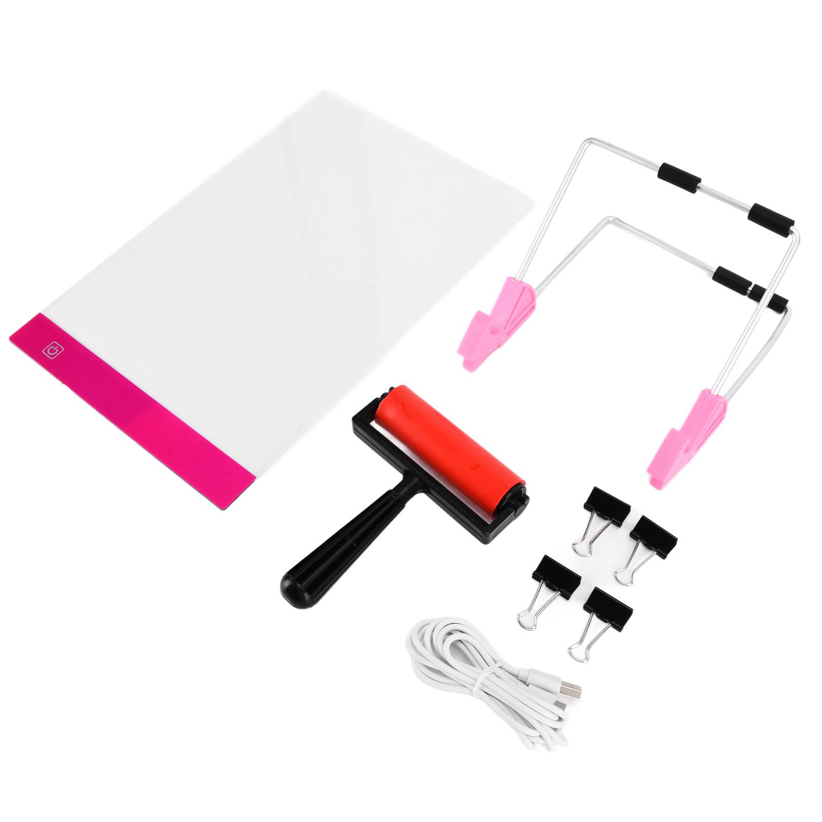 

LED Light Pad A4 Reusable Adjustable Rhinestone Painting Light Board with USB Cable Brackets for Rhinestone Painting