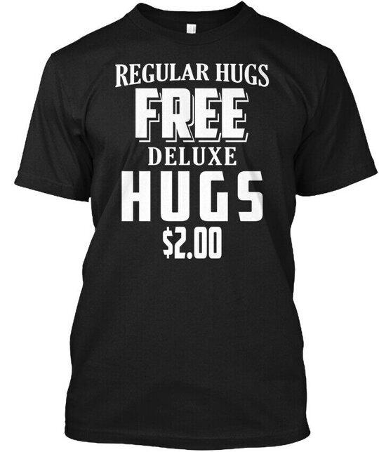 

Free Hugs Deluxe Gift Tee T-Shirt Made in the USA Size S to 5XL L