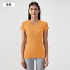 Spring and Summer New Women's Short-sleeved Crew Neck Sports T-shirt Running Fitness Top Slim-fitting Breathable Yoga Short-sleeved S1011