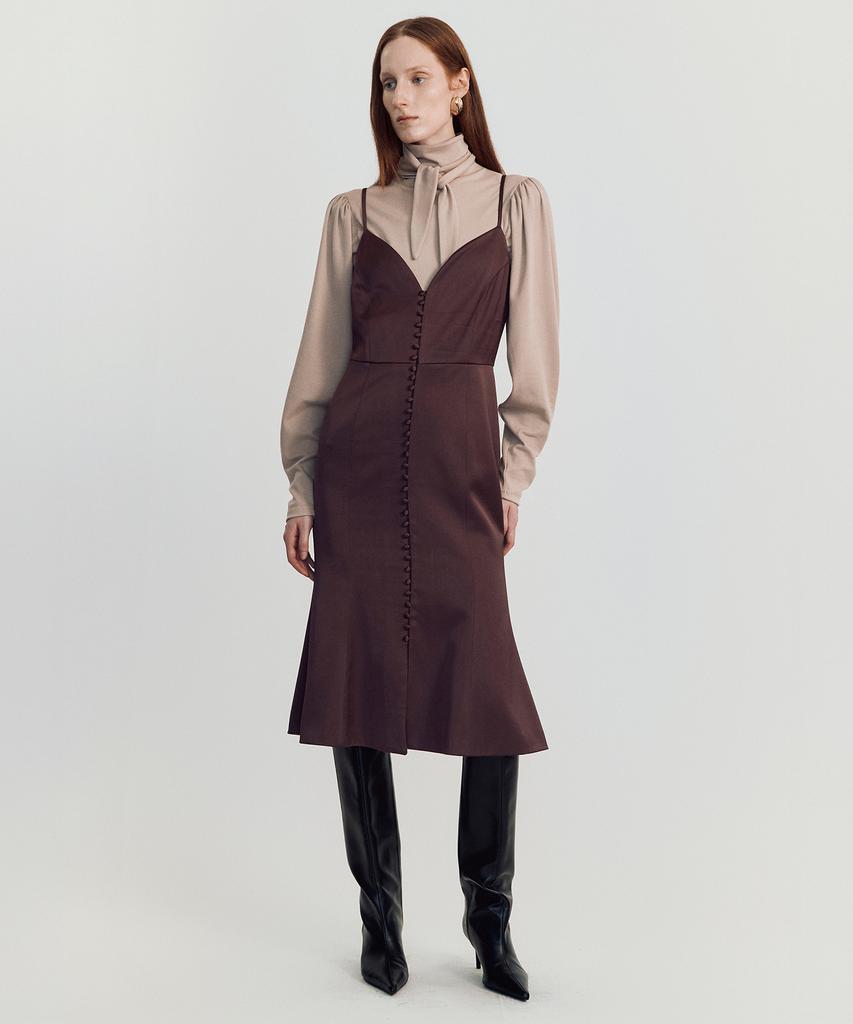 Meibeoyu Nola Slip Dress _ Brown
