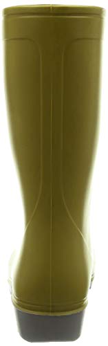 Asahi R307 Women's Mid-Length Rain Shoes, Made In Japan, Olive, Size 25.0 Cm, 2E