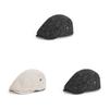 Retro Style Ladies Beret With Polyester Fabric And Short Brim For Casual Autumn Wear