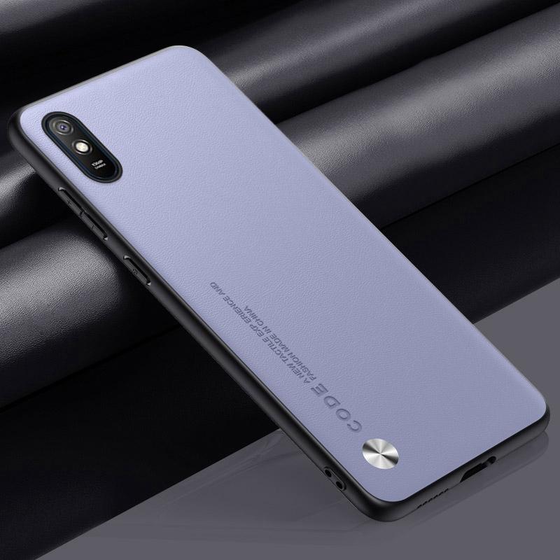 Luxuriöse PU-Lederhülle für Xiaomi Redmi 9A 9 A Rückseite Silikon Stoßfest Vollschutz Handyhülle für Redmi9 A Redmi9A