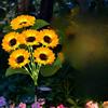 6 Head Solar Powered Sunflower LED Garden Light Luminous Pole Lawn Landscape Night Lamp Outdoor Yard Patio Decorative Lighting