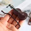 10Sets/1Set Mini Violins Ornament Miniature Violins Model with Stand Case Dollhouse for Home Office Desktop Decoration
