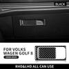 Real Soft Carbon Fiber Sticker For Volkswagen VW Golf 8 MK8 2020 2021 2022 2023 Co-Pilot Handle Frame Interior Trim Accessories