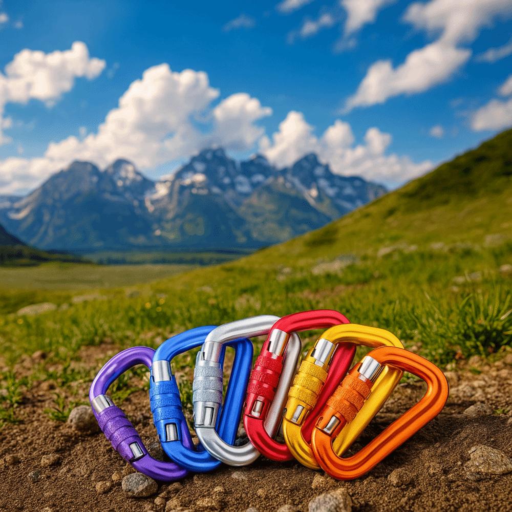 D-shaped Hammock Hook Aviation Aluminum Outdoor Sports Buckle Professional Carabiner  Fishing