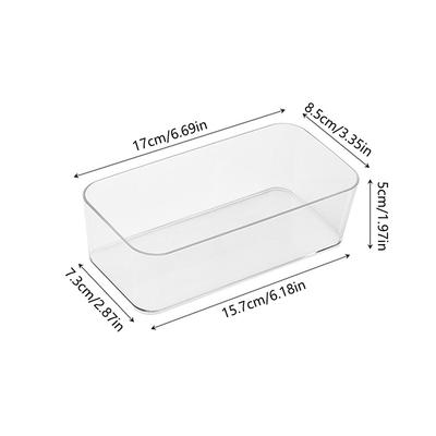 1Pc Desktop Drawer Organizer Stationery Storage Box Plastic Makeup Storage Transparent Storage Box