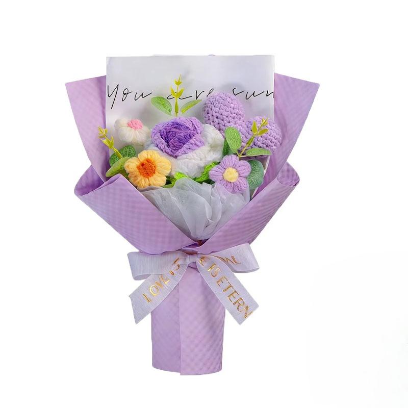 Handmade Artificial Flower Bouquet for Mother’s Day Gift Bridesmaid Birthday Creative Holiday Home Decor Everlasting Flowers