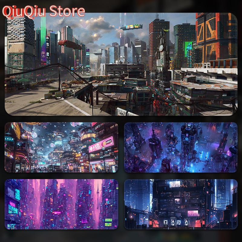 Cyberpunk Style Mouse Pad Oversized Boys Game Gaming Computer Desktop Desk Pad Keyboard Pad Office