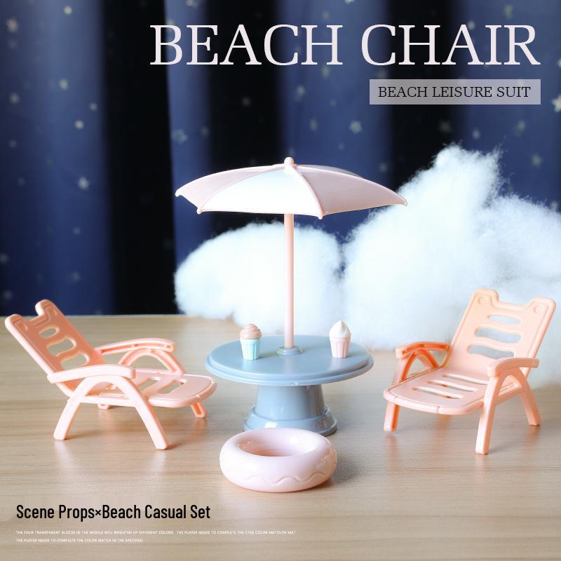 Miniature Dollhouse Furniture Toys: Living Room & Kitchen Tabletop Decor