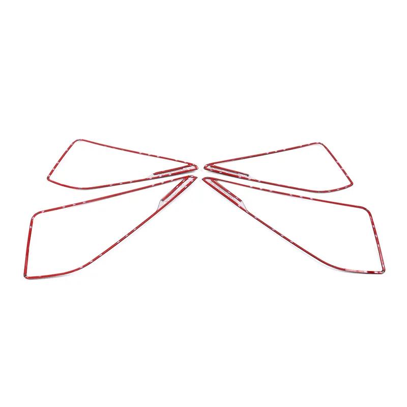 For Hyundai Tucson 2015- Inner Door Speaker Audio Ring Cover Sound Frame Trim Auto Stainless Steel Decorative Sticker