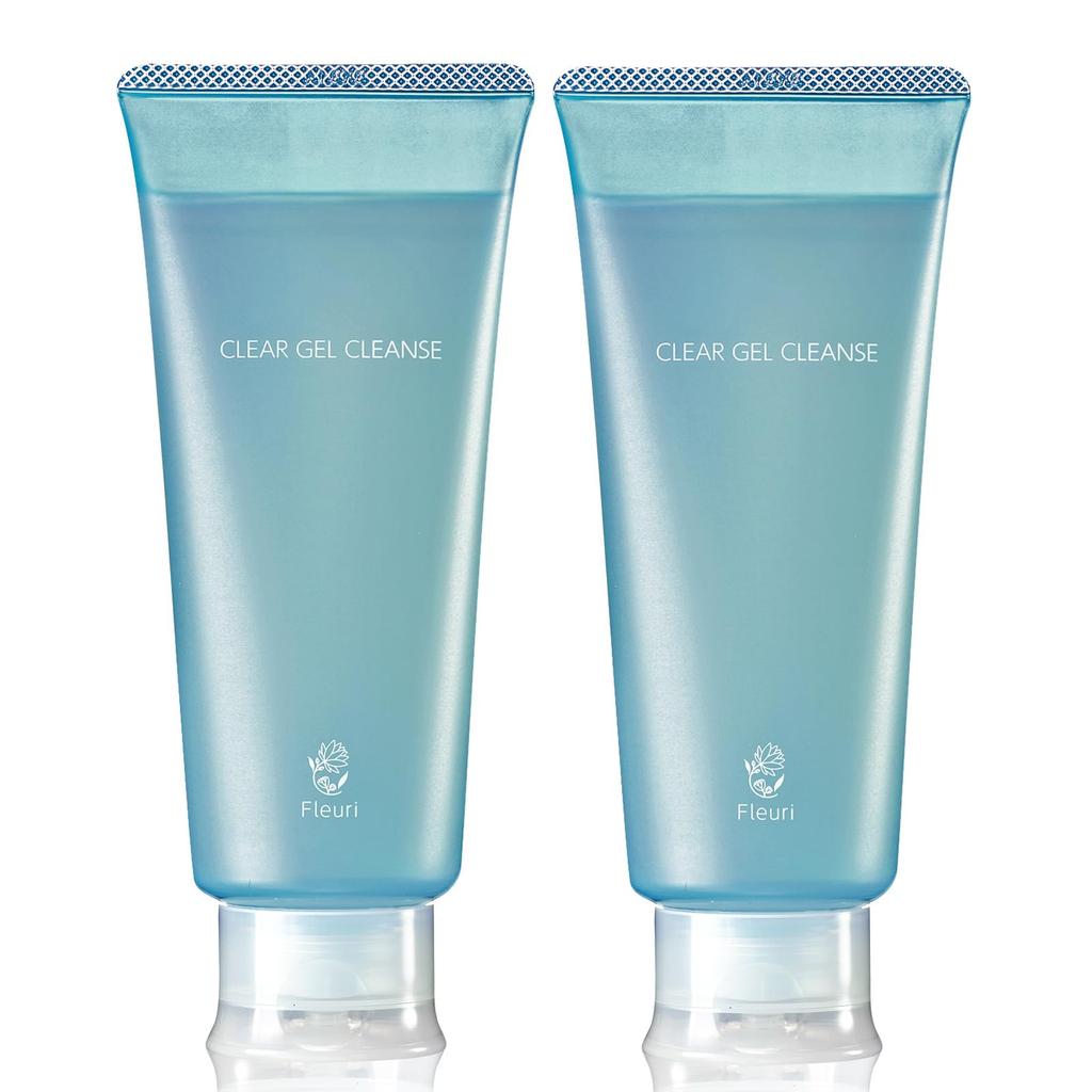 Fleuri Klares Gel Reinigung AC Reinigungsgel Make-up Entferner für Poren & Mitesser, Peeling-Pflege für empfindliche, trockene, fettige Haut, Azelainsäure