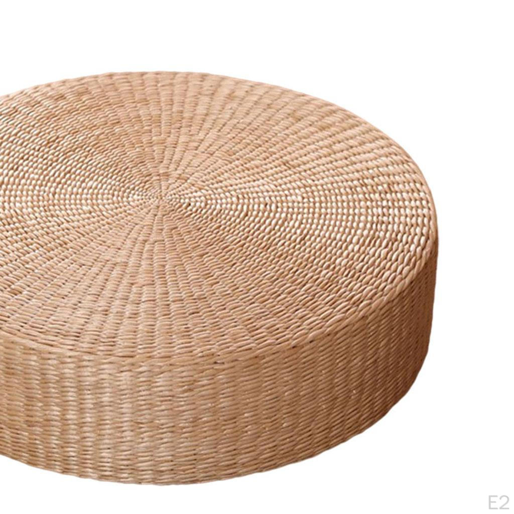 Japanese Cushion Straw Flat Seat Yoga Futon Pillow Living Room