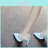 High Heel Shoes For Women With Pointed Toe And Water Diamond Embellishments For Summer Fashion