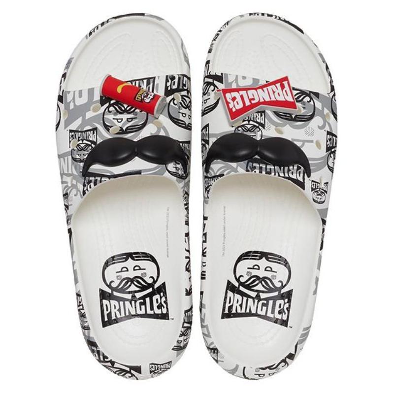 Pringles x Crocs Resin Vintage Classic Comfort Slippers Unisex Off-White