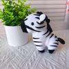 Mini Animal Plush Pendant: Giraffe, Zebra & Donkey Cartoon Figures