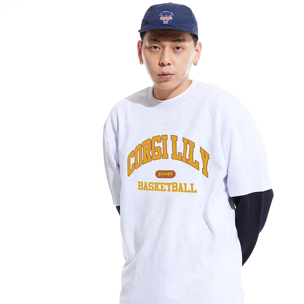 Sturf Corgi Lily Big Logo Layered Long Sleeve T-Shirt Light Gray/L