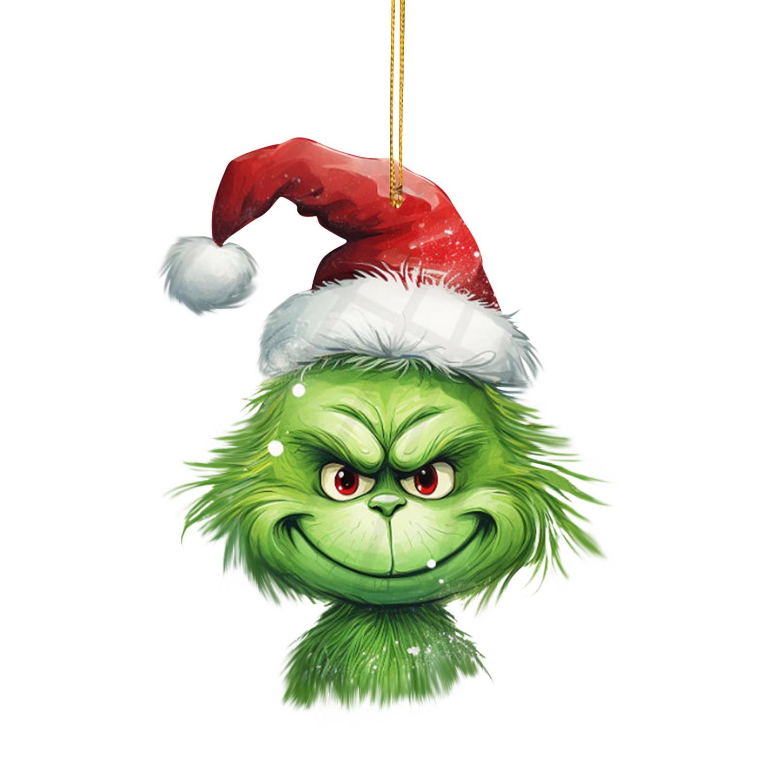 

Мультфильм акриловый зеленый кулон праздничное дерево кулон автомобильный аксессуар кулон для внутреннего и наружного украшения One Size