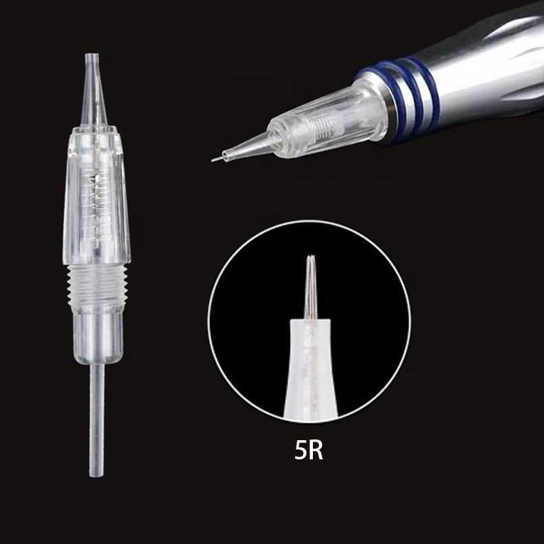 Disposable Integrated Tattoo Needle with Screw Thread for Liner and Shader, Microblading, and Current Meter Needle Tip