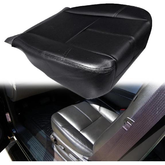 NLQR Front Driver or Passenger Bottom Replacement Seat Cover, Light Cashmere Tan 333 Compatible with Chevy Silverado Tahoe Suburban Avalanche GMC