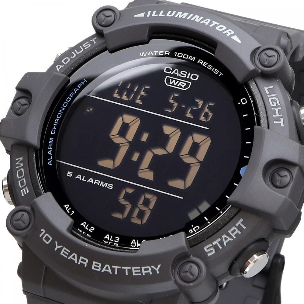 CaSio Standard Digital Watch Men S Dark Gray Ae 1500wh 8bv