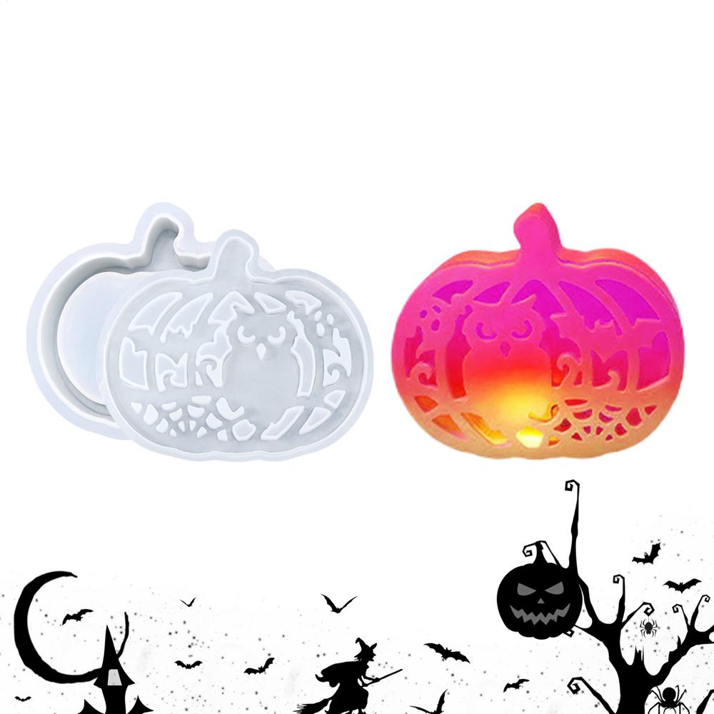 Fall Silicone Molds Pumpkin Lamp Thanksgiving Silicone Molds Resin Casting Craft Supplies For Halloween Decorations Plaster