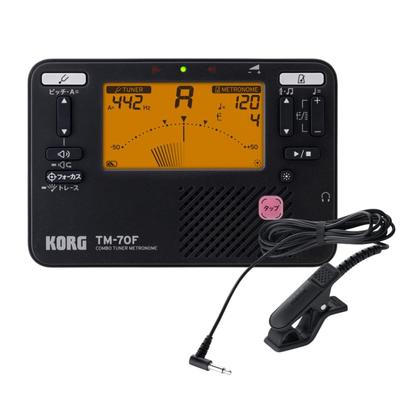 Tuner Metronome BK Black Tuner Microphone Set TM-70F + CM-400 (TM-70F-BK) (CM-400BK (Black))