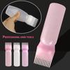 Multicolor Hair Dye Bottle Plastic Shampoo Applicator Bottle Comb Tooth Bottle  Coloring Hair