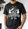Colorado Day Bigfoot 80s Sasquatch National Park Vintage Unisex T- Shirt