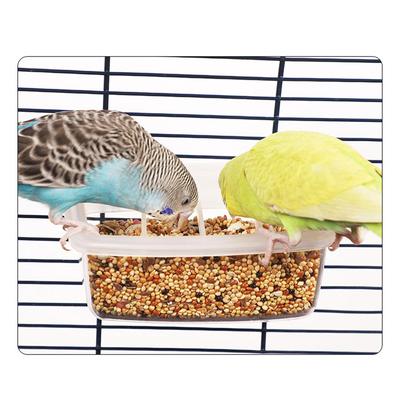 Spill Prevent Bird Feeders with Clear Easy Monitor Design for Simple Observation Clean Feeding Area Indoor Cage Hanging
