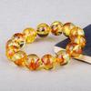 Natural Amber Beeswax Flower Beads Bracelet with Star and Moon Design - Multi-Treasure Bodhi Clavicle Chain for DIY Accessories