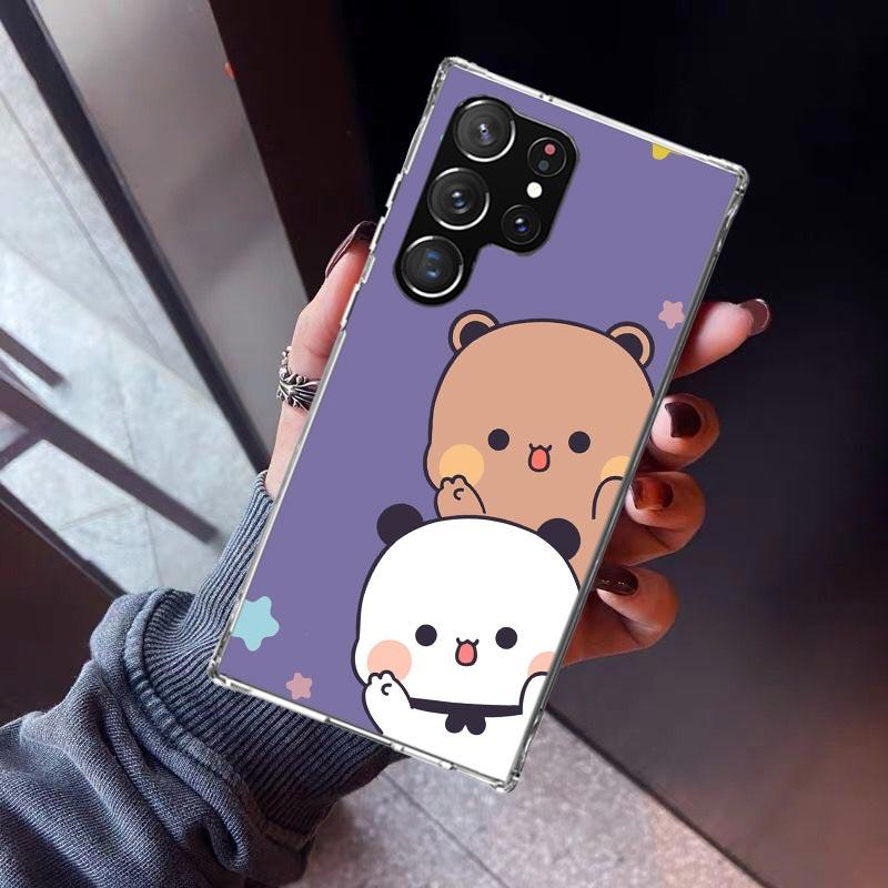 Bubu Dudu Cartoon Cute Phone Case For Samsung Galaxy S23 S24 S25 Edge S26 Ultra S22 + S21 Plus S20 FE Cover Silicone Print Shell