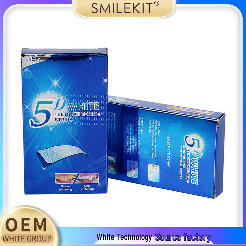 5D Whitening Gel Teeth Stickers - 7 Pairs (14 Stickers)